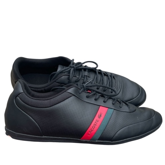 Lacoste Other - Lacoste Storda 318 Black Leather Sneaker, Size 11.5EUC